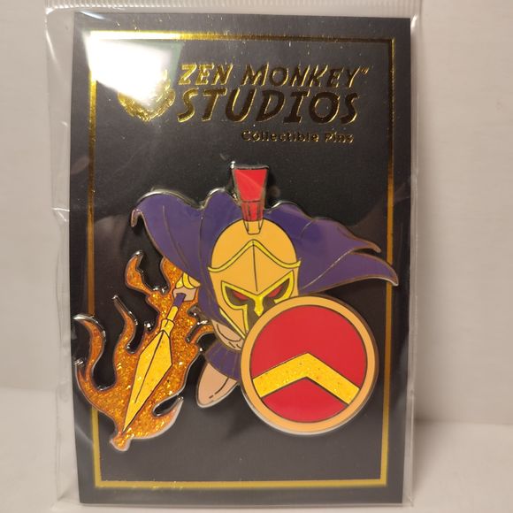 Zen Monkey Studios Original Ares Greek God Of War Enamel Pin 1st Edition - Picture 1 of 2